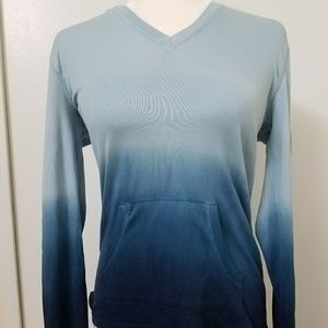 NEW American Living XS womens blue gradient hoodie